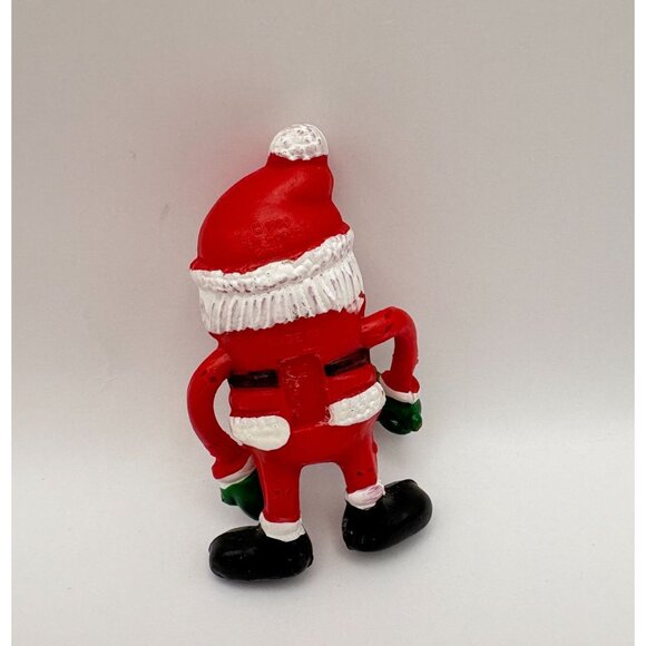 Vintage Flexible Santa Claus Christmas Figure Bell Ringer - Picture 2 of 6